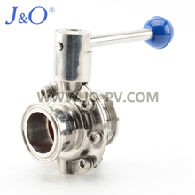 Santiary Punching Center Line Butterfly Valve